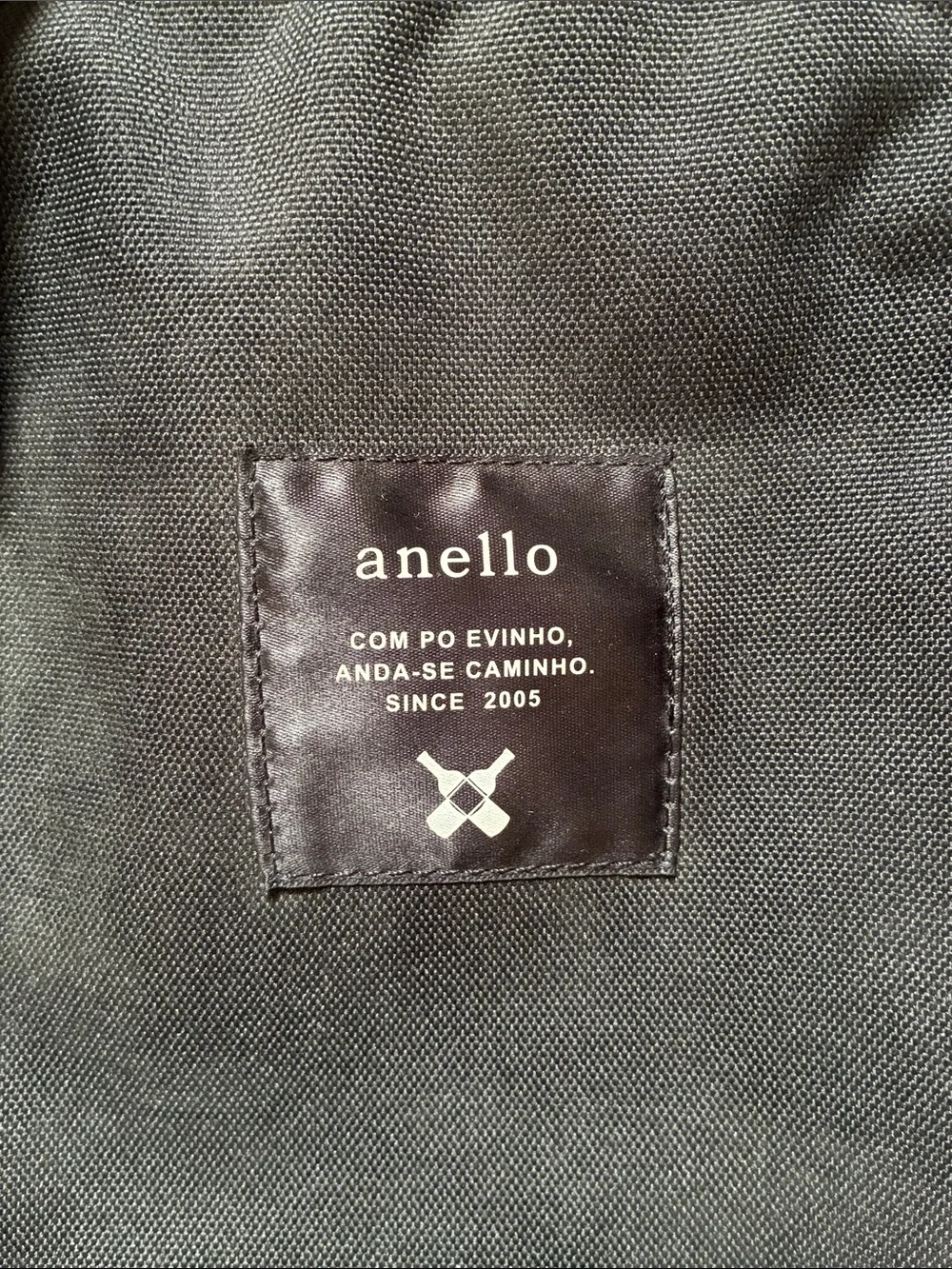 Anello Black Canvas Backpack for Everyday Commuter